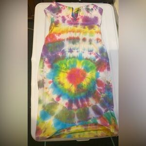 American Apparel Tie Dye Halter Dress